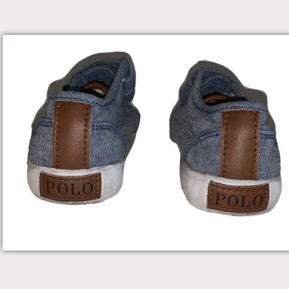 Polo jean sneakers size 5c - Picture 5 of 8